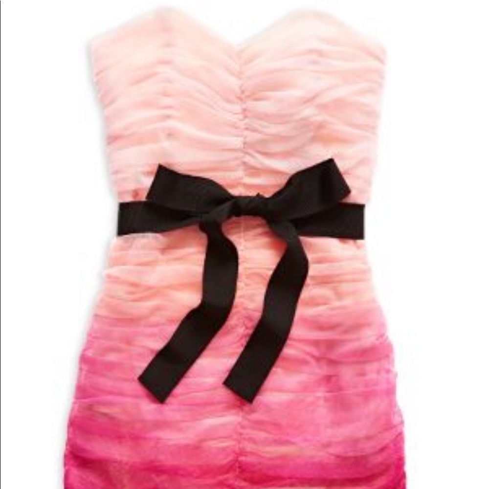 Pearl collection mini pink ombré dress
